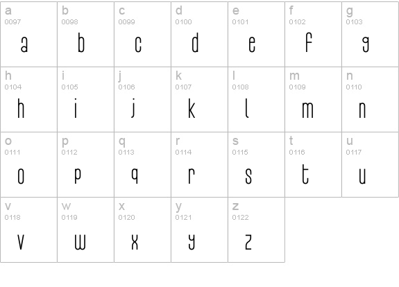 AdultometricProRegular lowercase a-z preview