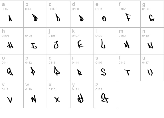ADVENT lowercase a-z preview