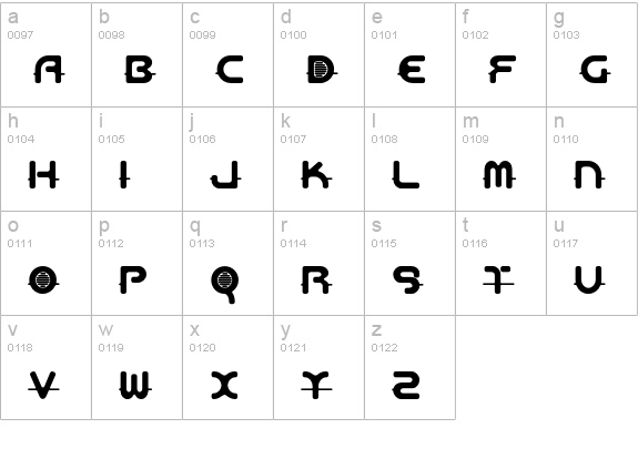 AeosOperating lowercase a-z preview