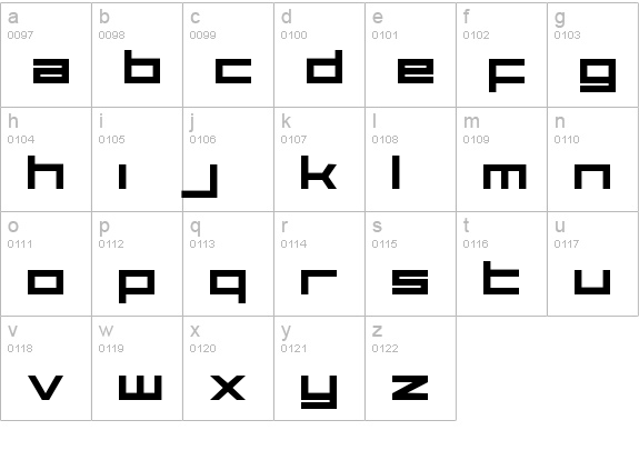 Aerial lowercase a-z preview