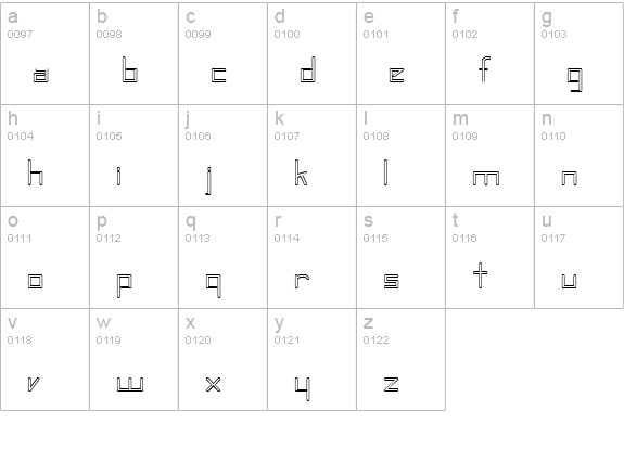 AeroflotOpen lowercase a-z preview