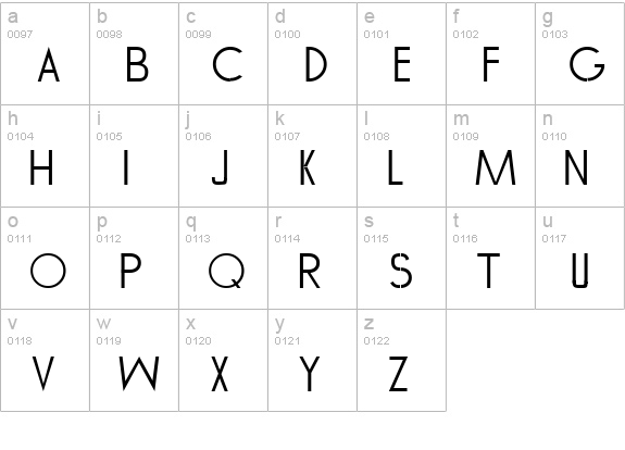 AF TOMMY HILFIGER lowercase a-z preview
