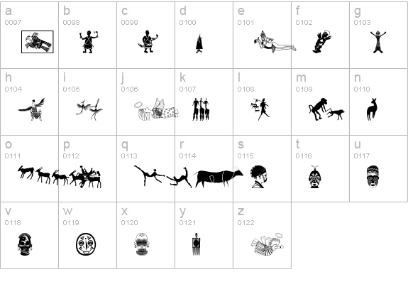 Africa lowercase a-z preview