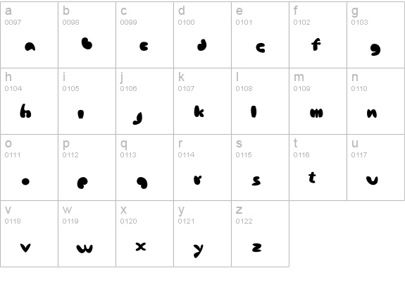 AfroditeKATEF-Filly lowercase a-z preview