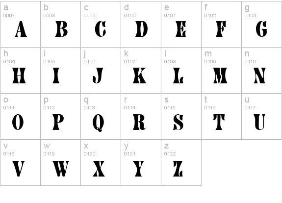 AfterMidnightSale lowercase a-z preview