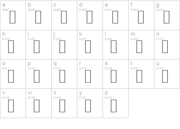 AGA Sindibad Regular lowercase a-z preview