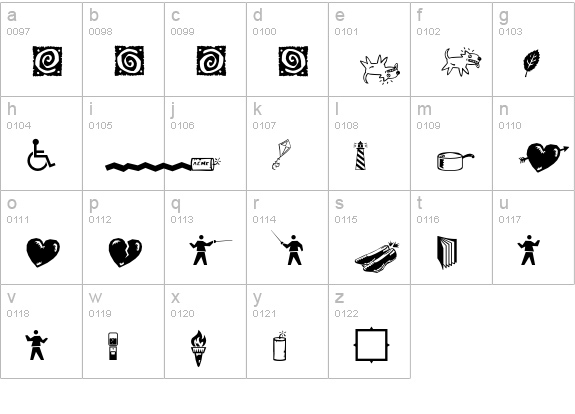 AIEclecticTwo lowercase a-z preview