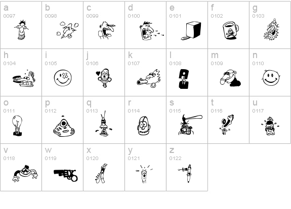 AIMoreHedsTwo lowercase a-z preview