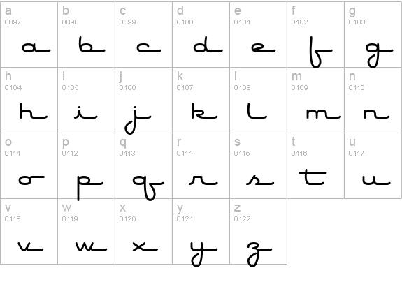 Air Conditioner lowercase a-z preview