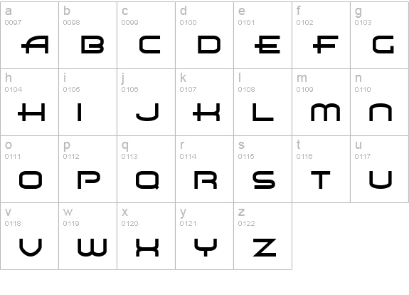 Air Flow BTN lowercase a-z preview