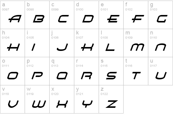 Air Flow BTN Oblique lowercase a-z preview