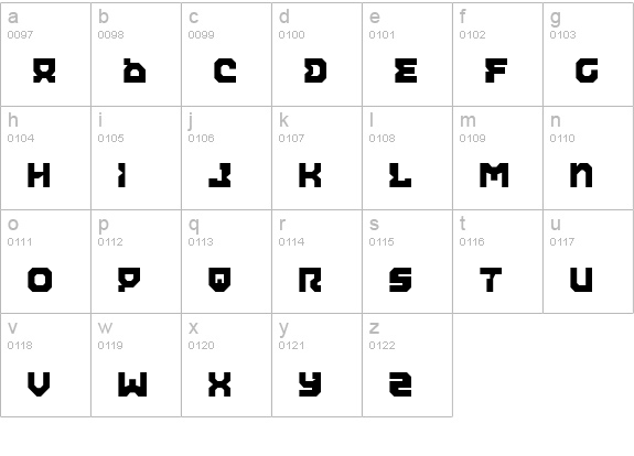 Airacobra Alt lowercase a-z preview