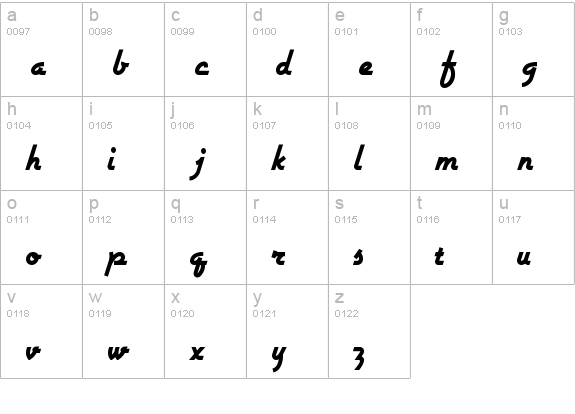 Airstream lowercase a-z preview