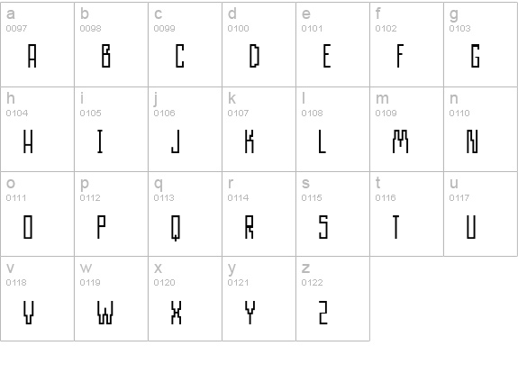 AIRWAVE 1 lowercase a-z preview