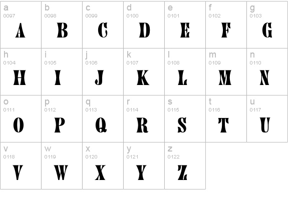 AIWood-Painter lowercase a-z preview