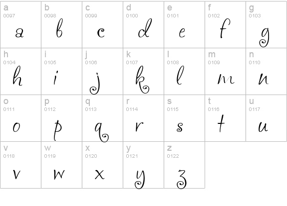 akaFrivolity lowercase a-z preview