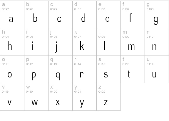 Akazan Bk lowercase a-z preview