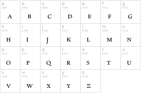 AlbertanH-SC lowercase a-z preview