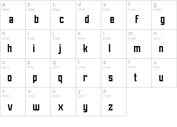 Aleksei-Solid lowercase a-z preview