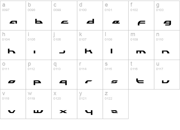 Alexis Lower Case lowercase a-z preview