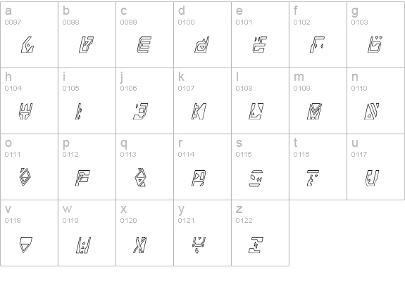 Alianna lowercase a-z preview