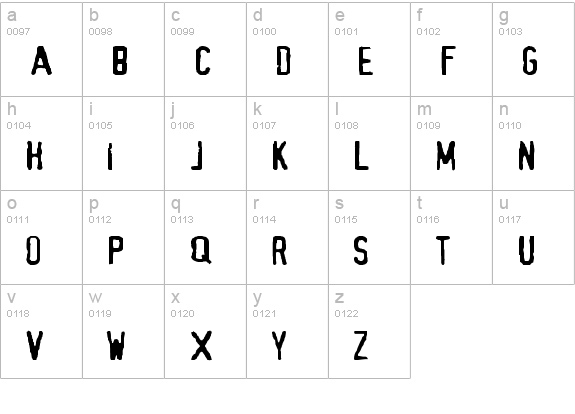Alias lowercase a-z preview