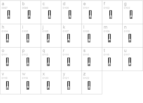 All That Jazz lowercase a-z preview