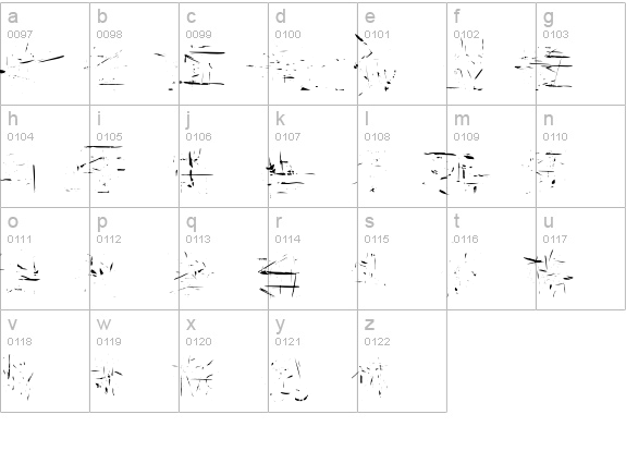 AlliedEngineGreased lowercase a-z preview