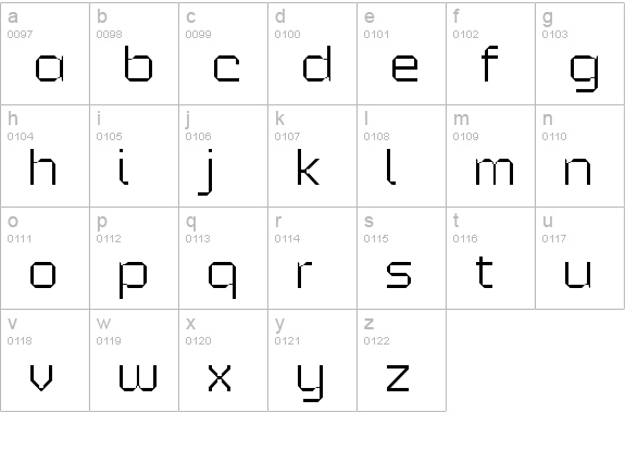 Alloy ExtraLight lowercase a-z preview