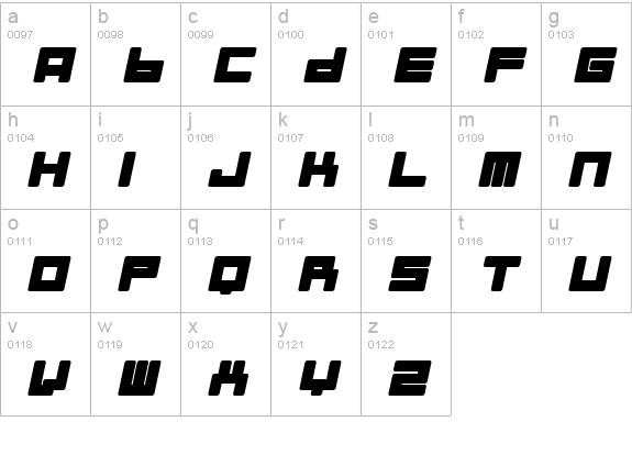 Almanaque Italic lowercase a-z preview