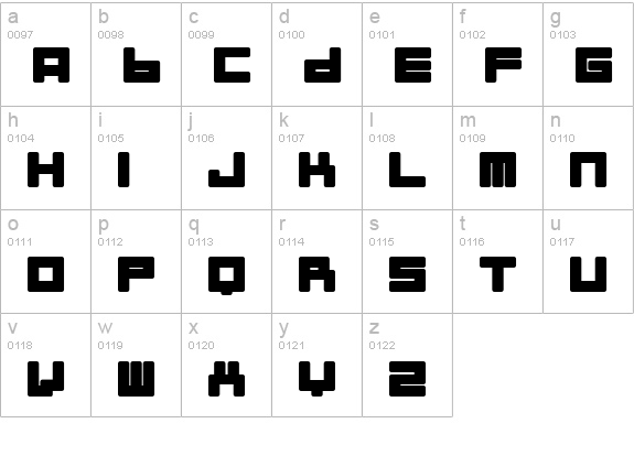 Almanaque Normal lowercase a-z preview