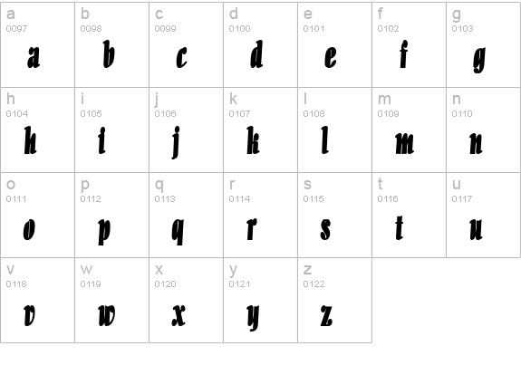 Aloe Thin Bold lowercase a-z preview