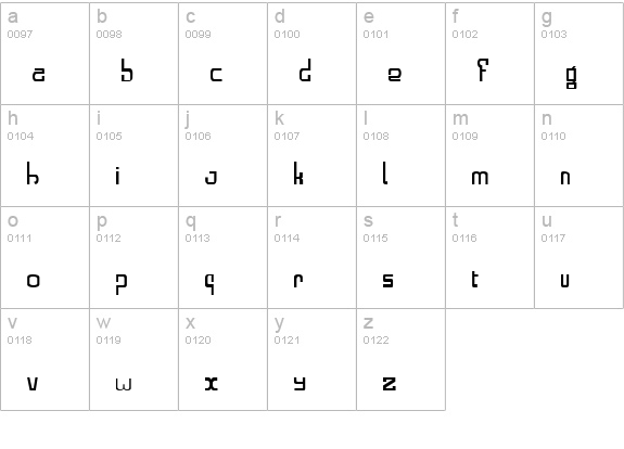 Alphabeta lowercase a-z preview