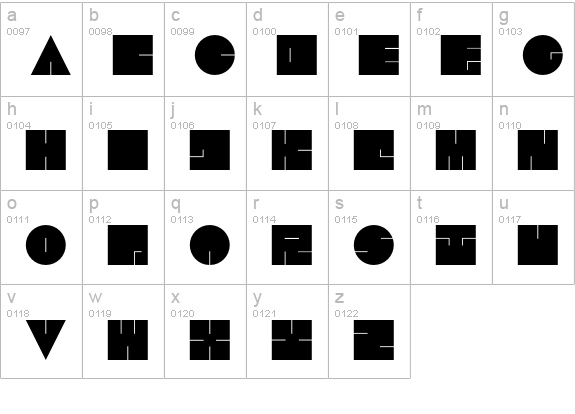 AlphaBloc-Sculpture lowercase a-z preview