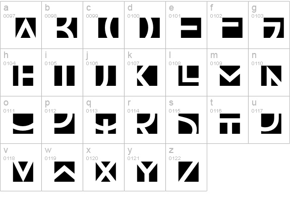 AlphaBloc-Zoom lowercase a-z preview
