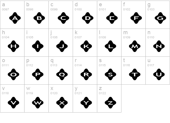 AlphaShapes crosses 2 lowercase a-z preview