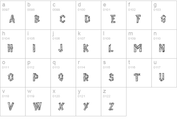AlphaWood lowercase a-z preview