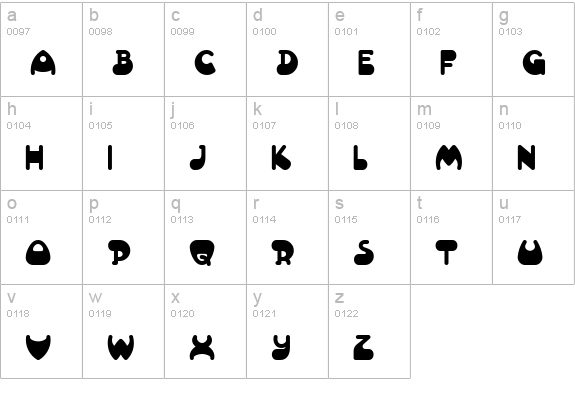 AltamonteNF lowercase a-z preview