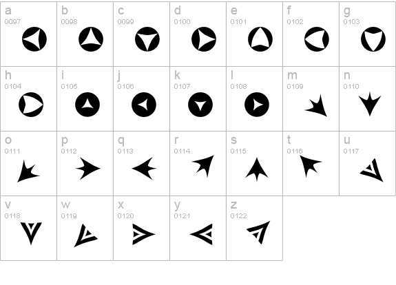 AltemusBordersOne lowercase a-z preview