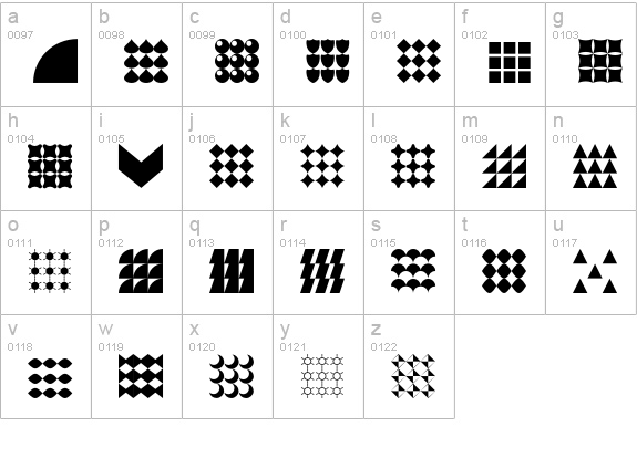 AltemusChecks lowercase a-z preview