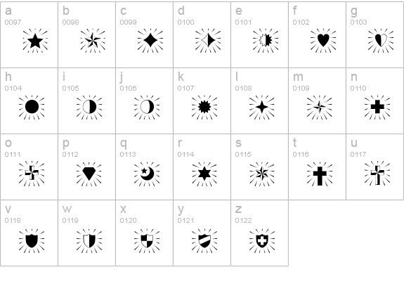AltemusCuts lowercase a-z preview