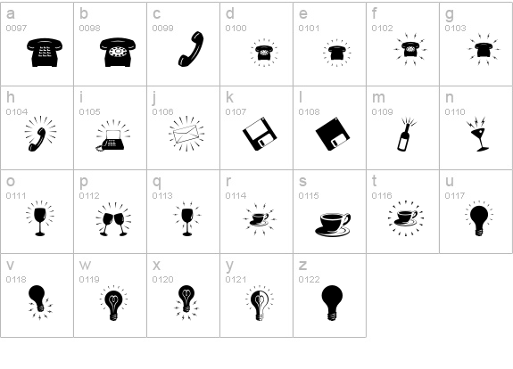 AltemusCutsThree lowercase a-z preview