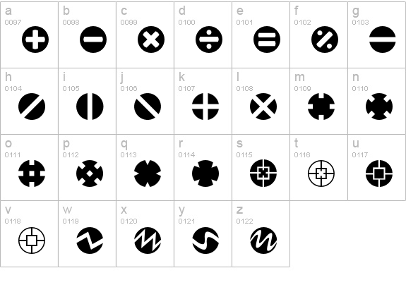 AltemusRounds lowercase a-z preview