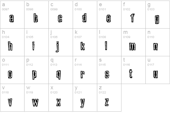 Alter-Ego lowercase a-z preview