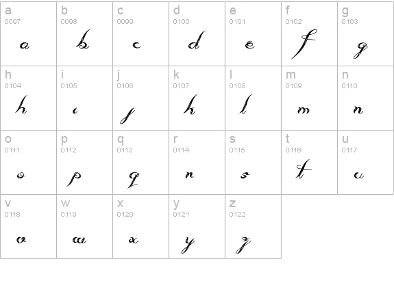 Always Beside You lowercase a-z preview