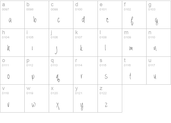 Always Forever lowercase a-z preview