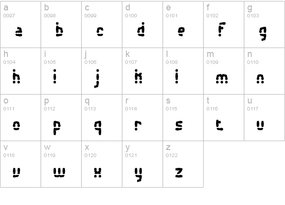 Amalgamate BRK lowercase a-z preview