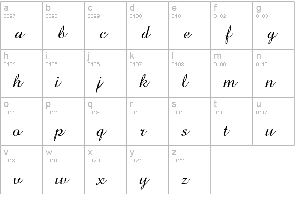 Amaze Normal lowercase a-z preview
