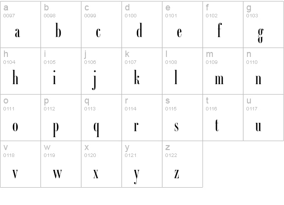 Ambroise Francois Regular lowercase a-z preview