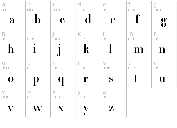 Ambroise Regular lowercase a-z preview